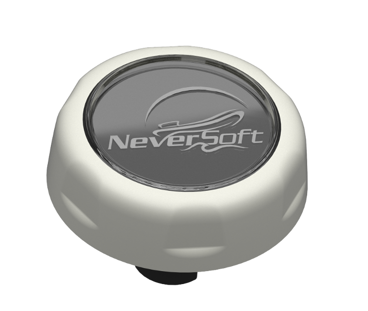 NeverSoft™ Cap for Halkey-Roberts Valves - Light Gray