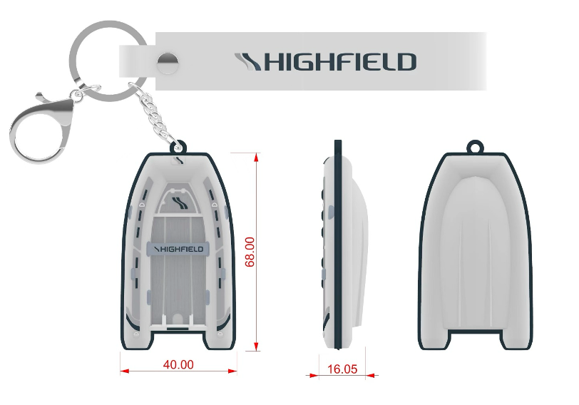 Highfield Boat Key Ring