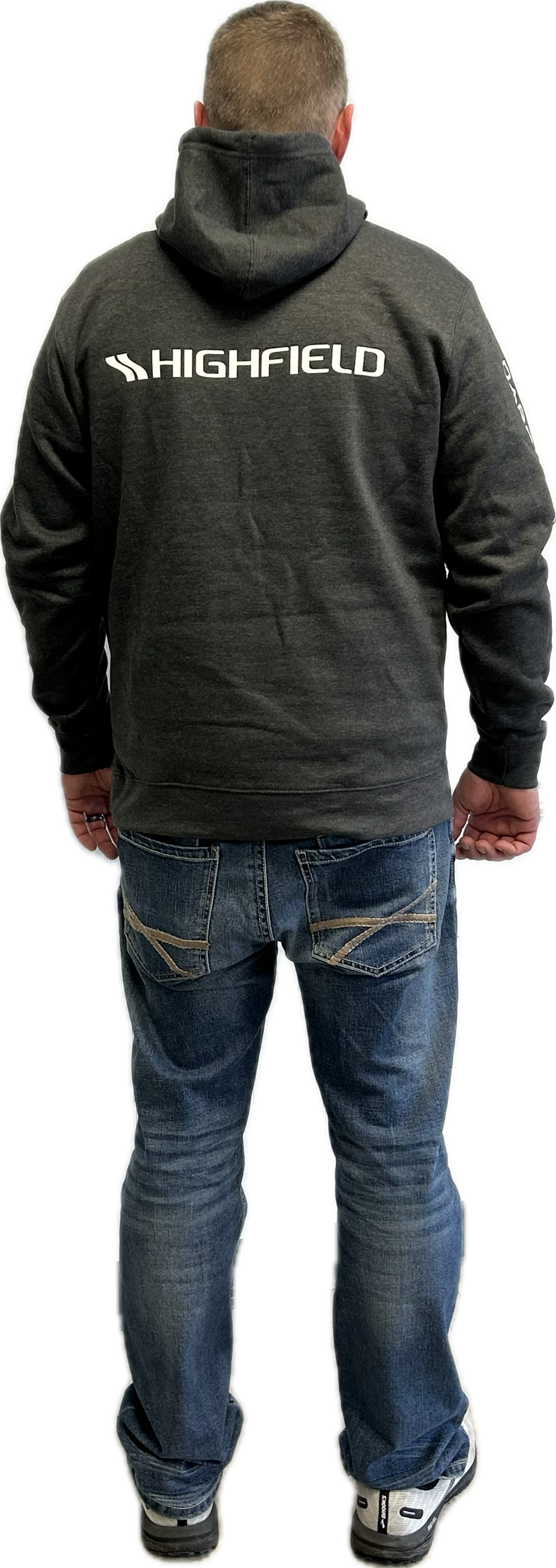 Highfield Dark Grey Hoodie Sweatshirt